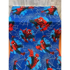 Marvel Spiderman Super Hero 100% Polyester Blue Toddler Bed Polyester Flat Sheet